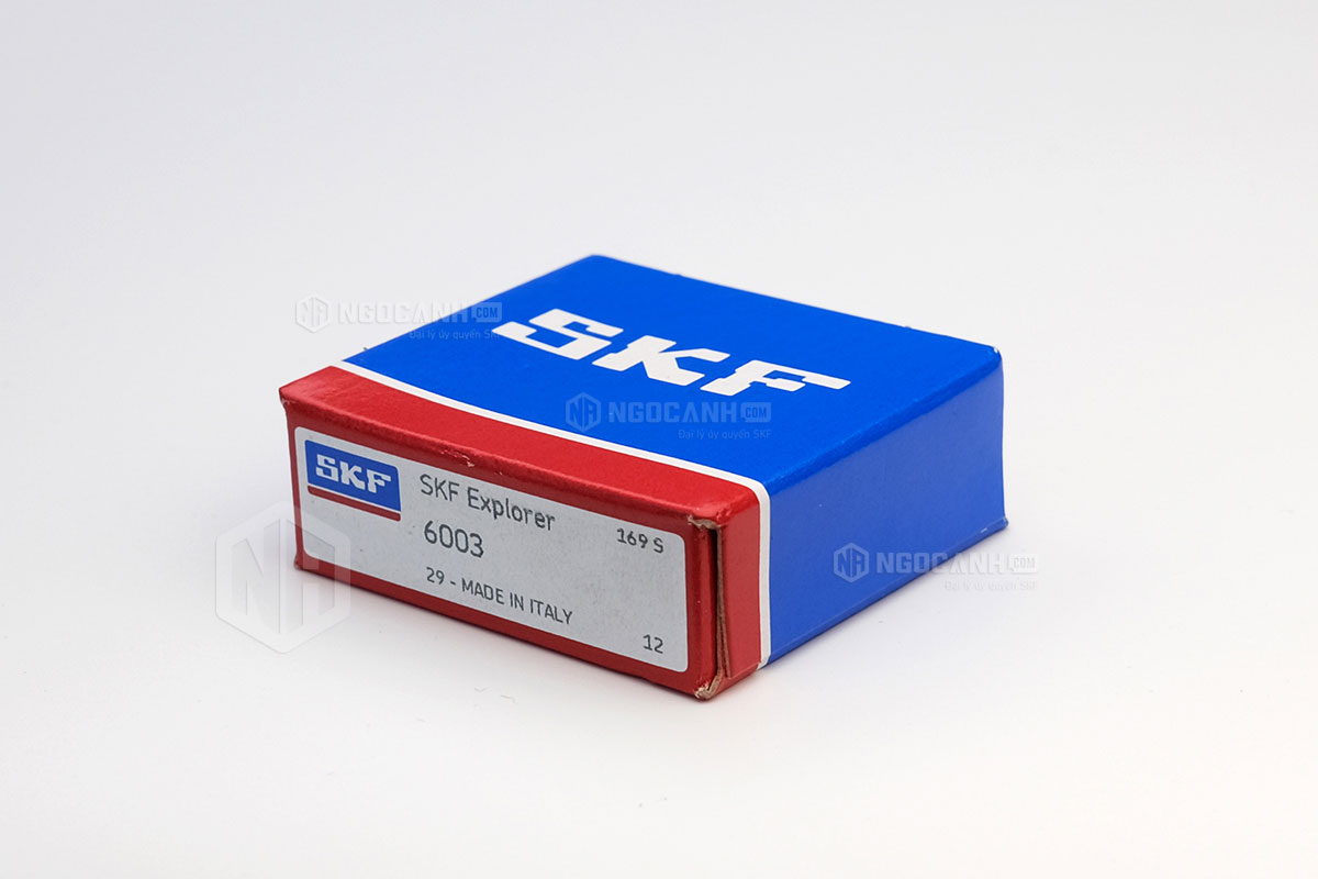 Vòng bi SKF 6003 có cấu tạo không sử dụng phớt chắn mỡ