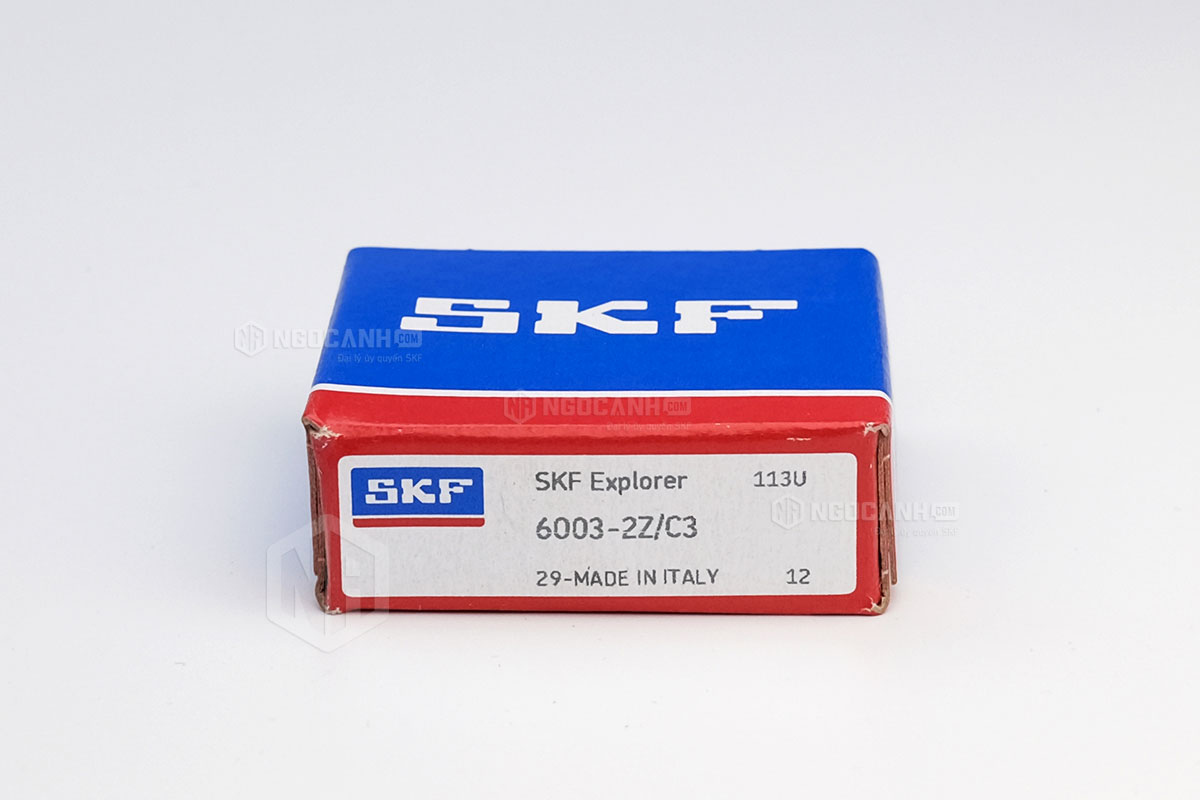 Vòng bi 6003-2Z/C3 thương hiệu SKF do NGOCANH.COM phân phối chính hãng tại thị trường Việt Nam