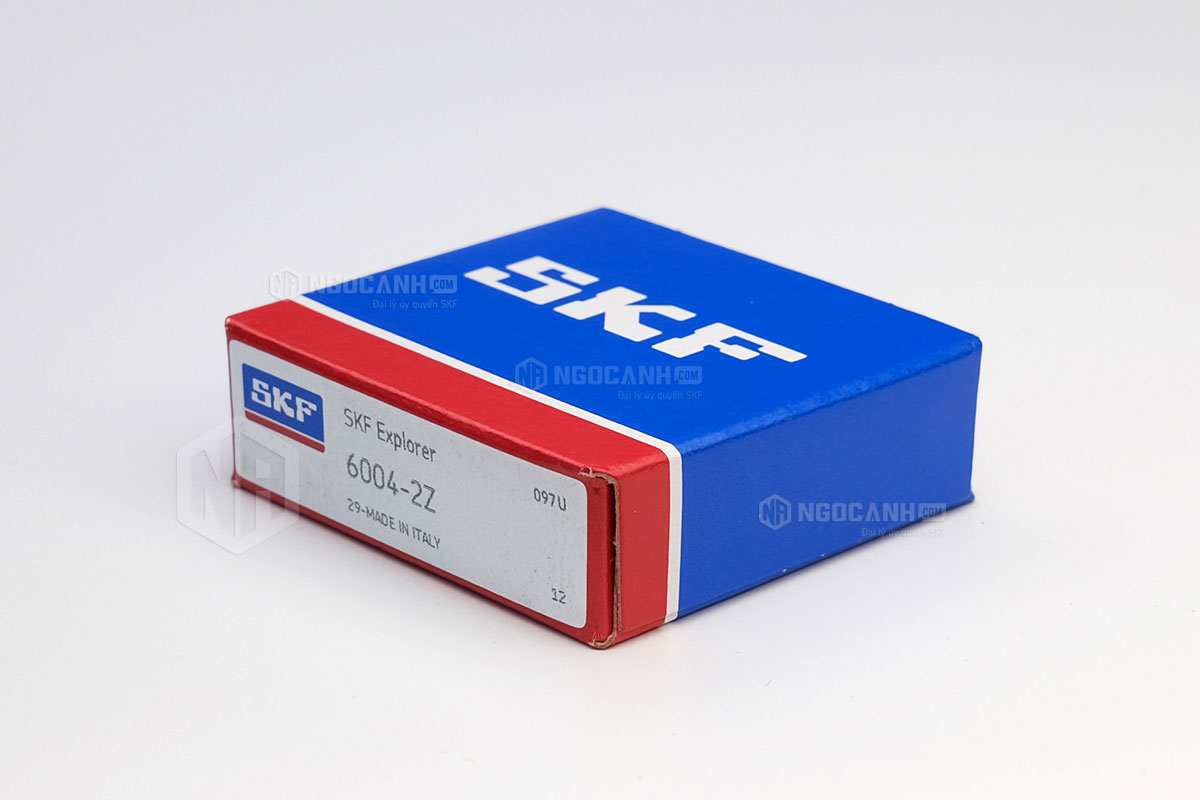 Vòng bi SKF 6004-2Z có cấu tạo sử dụng 2 phớt chắn mỡ bằng thép (Ký hiệu 2Z)