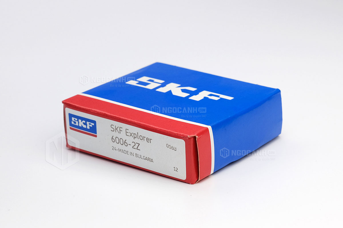 Vòng bi SKF 6006-2Z có cấu tạo sử dụng 2 phớt chắn mỡ bằng thép (Ký hiệu 2Z)