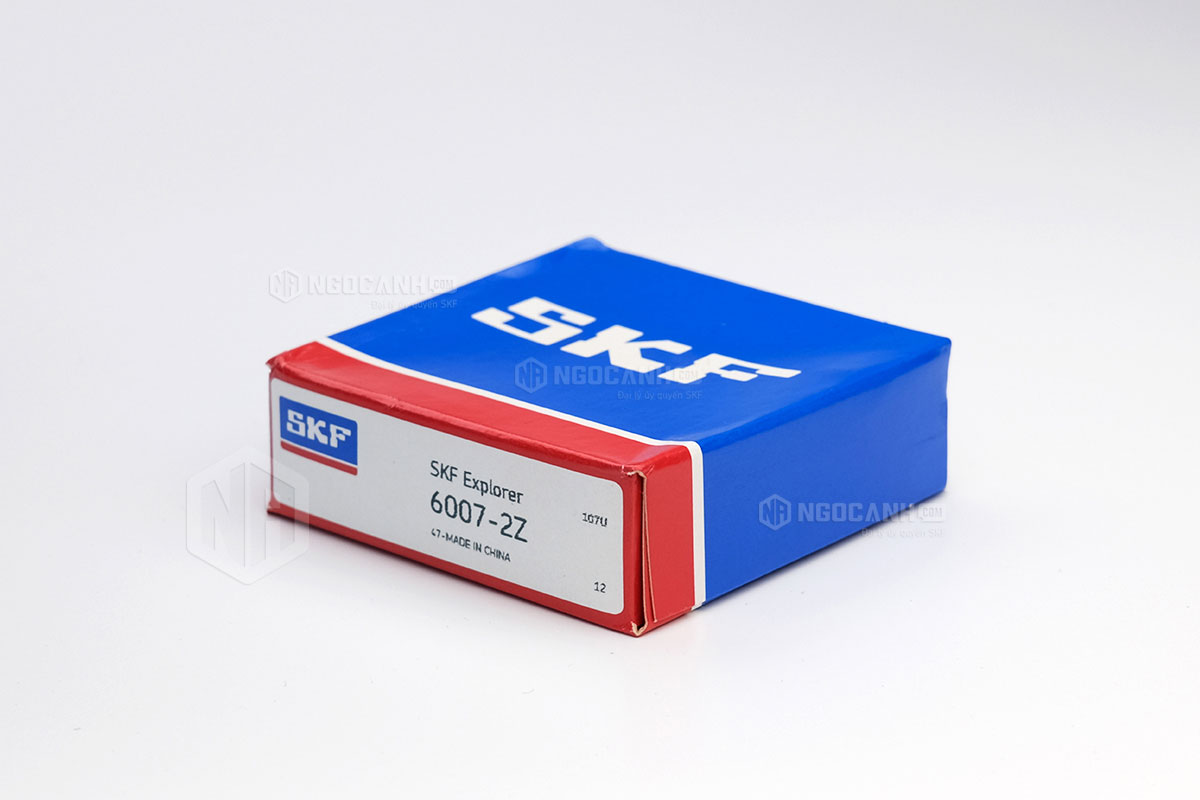 Vòng bi SKF 6007-2Z có cấu tạo sử dụng 2 phớt chắn mỡ bằng thép (Ký hiệu 2Z)