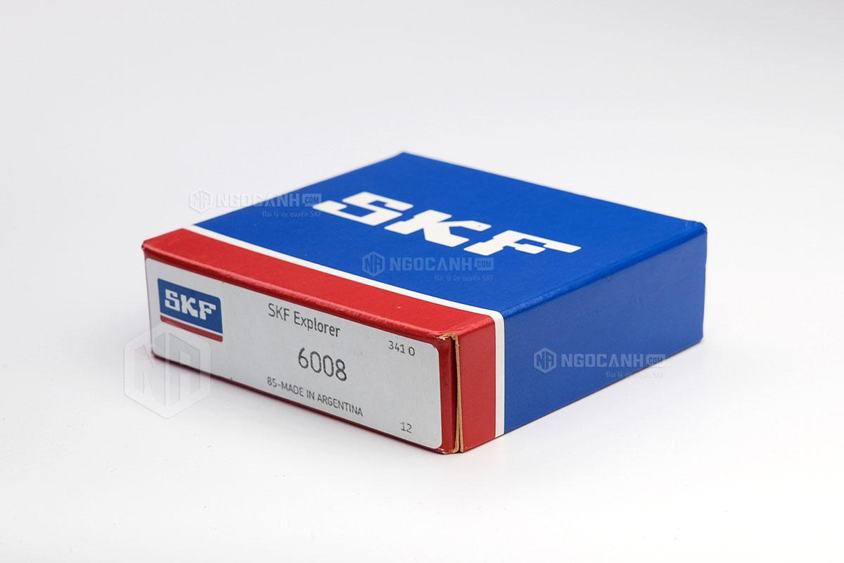 Vòng bi SKF 6008 có cấu tạo không sử dụng phớt chắn mỡ