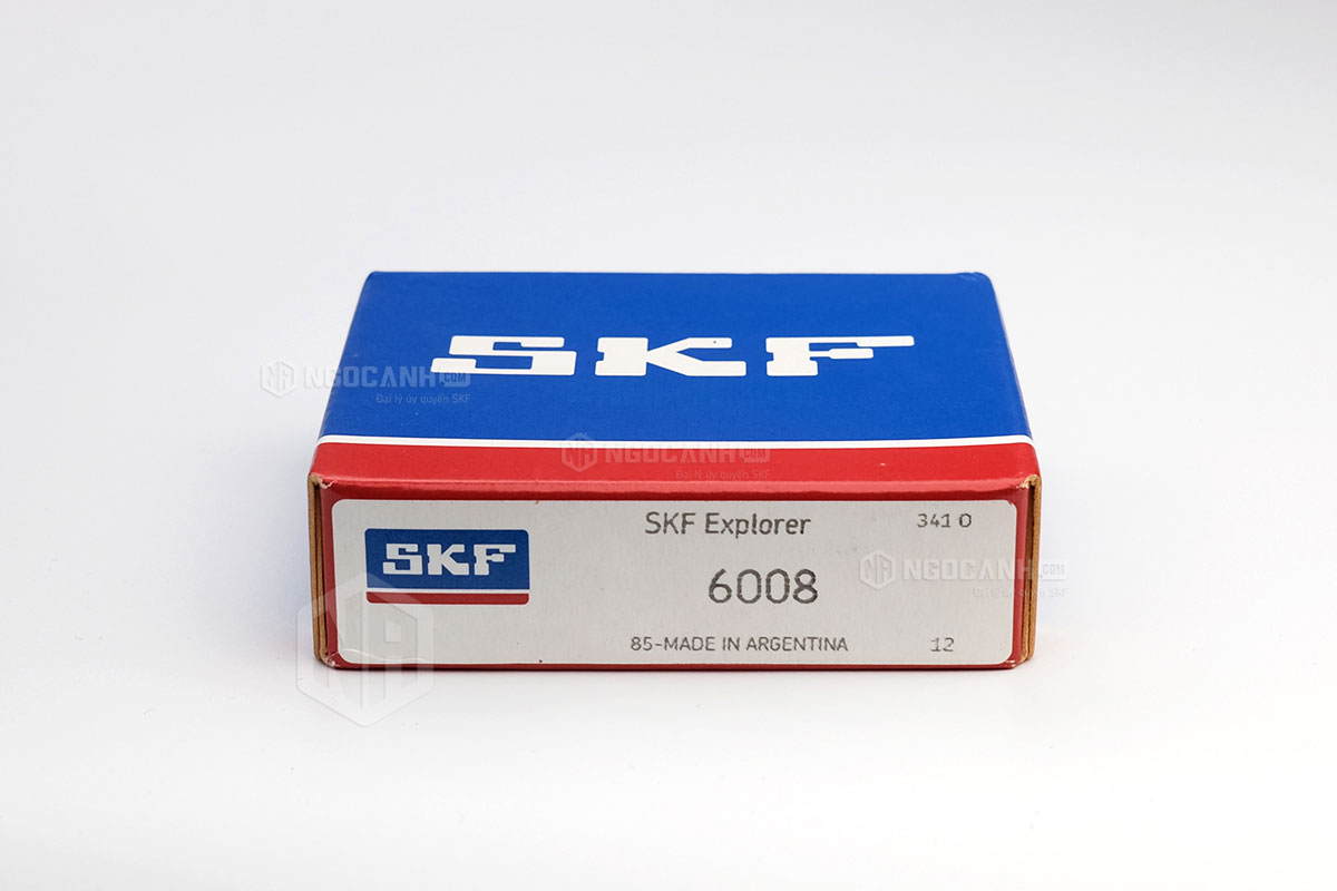 Vòng bi 6008 thương hiệu SKF do NGOCANH.COM phân phối chính hãng tại thị trường Việt Nam