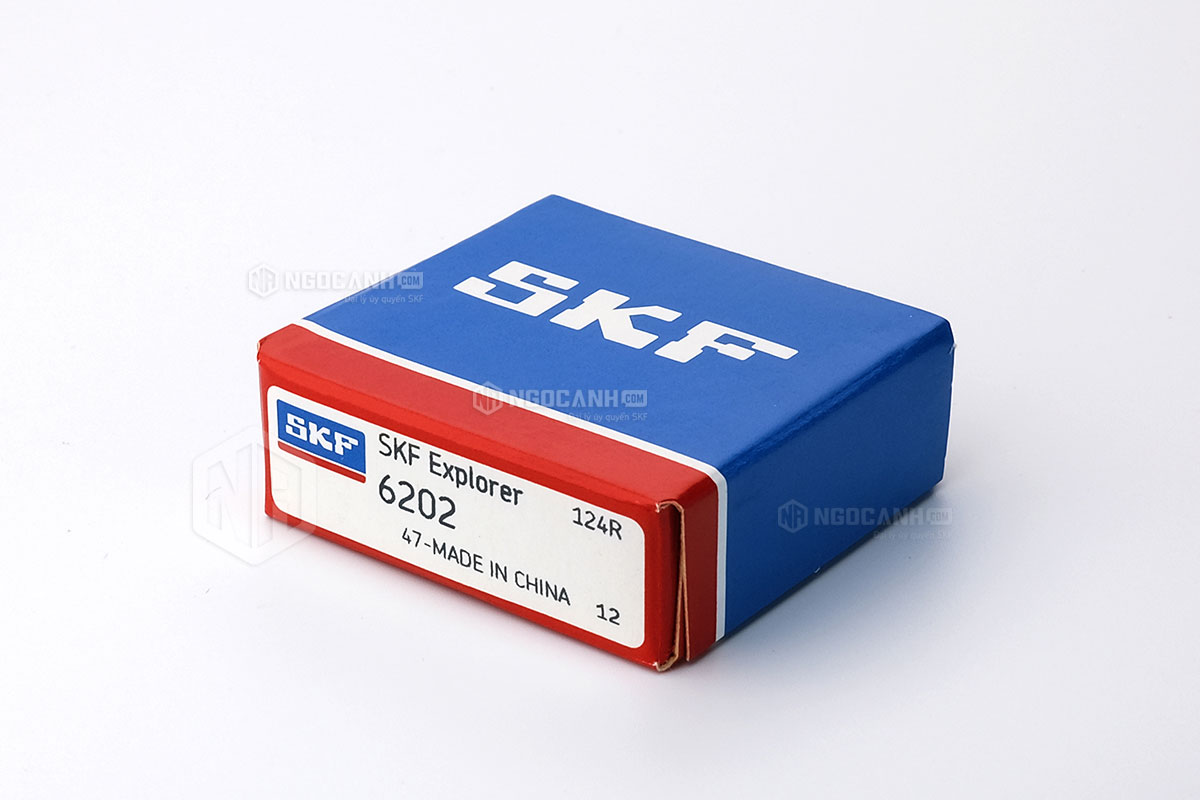 Vòng bi SKF 6202 có cấu tạo không sử dụng phớt chắn mỡ