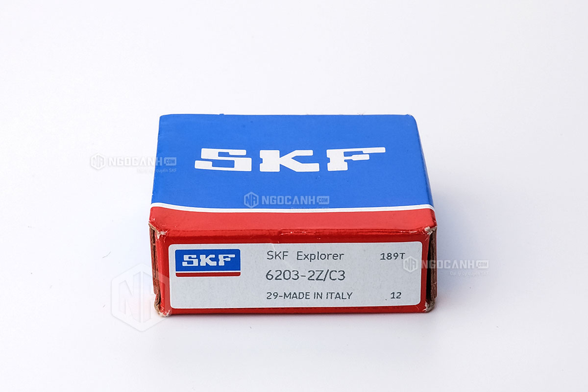 Vòng bi 6203-2Z/C3 thương hiệu SKF do NGOCANH.COM phân phối chính hãng tại thị trường Việt Nam