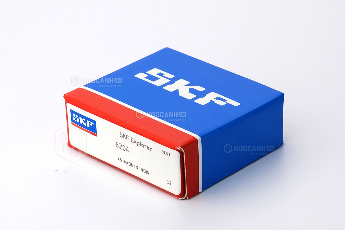 Vòng bi SKF 6204 có cấu tạo không sử dụng phớt chắn mỡ