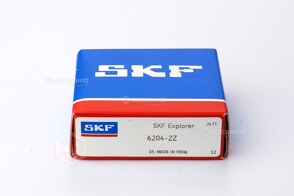 Vòng bi 6204-2Z thương hiệu SKF do NGOCANH.COM phân phối chính hãng tại thị trường Việt Nam