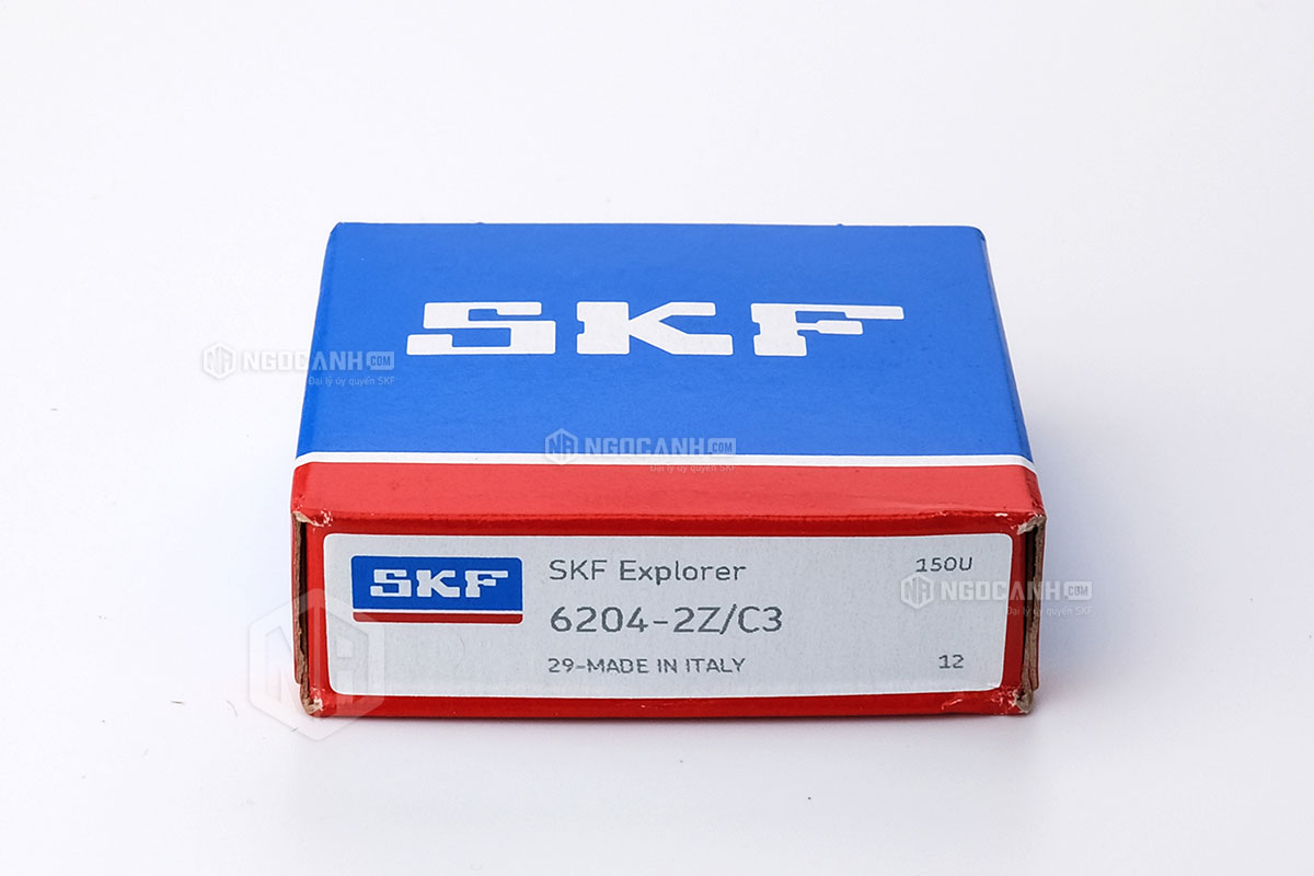 Vòng bi 6204-2Z/C3 thương hiệu SKF do NGOCANH.COM phân phối chính hãng tại thị trường Việt Nam