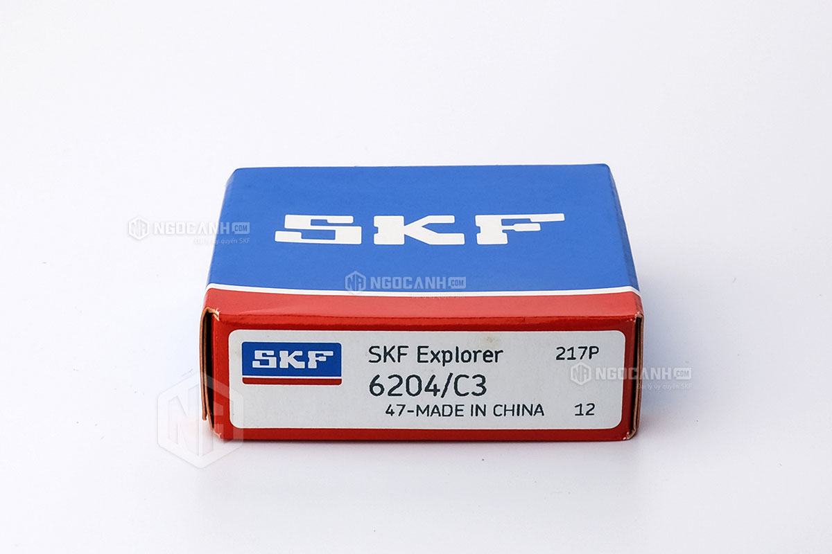 Vòng bi 6204/C3 thương hiệu SKF do NGOCANH.COM phân phối chính hãng tại thị trường Việt Nam