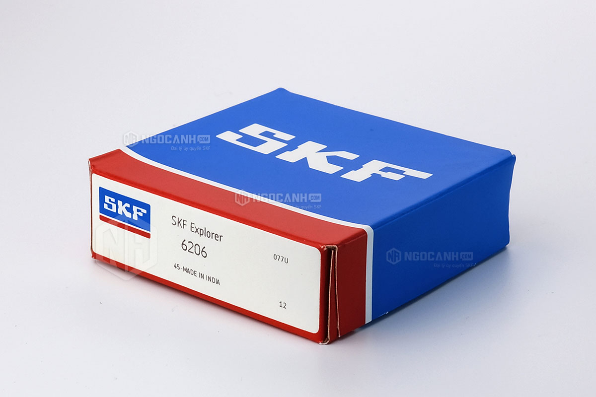 Vòng bi SKF 6206 có cấu tạo không sử dụng phớt chắn mỡ