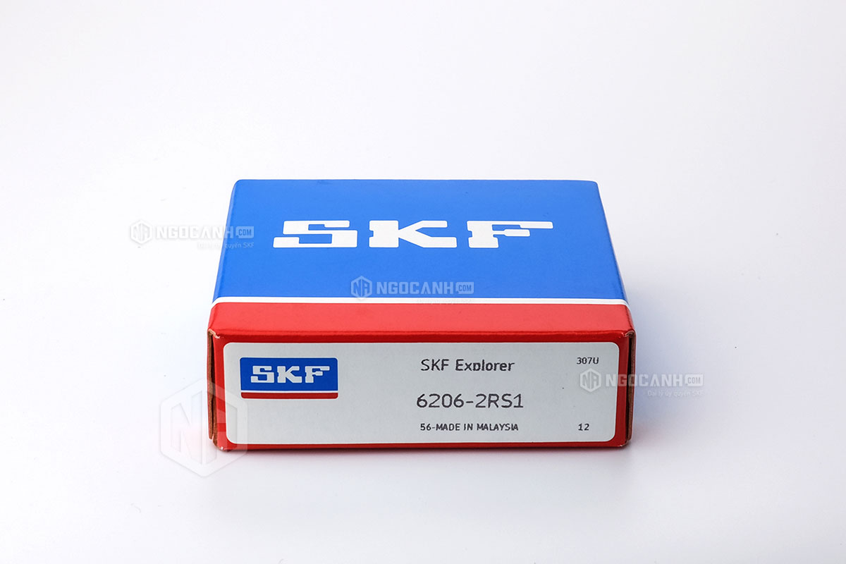 Vòng bi 6206-2RS1 thương hiệu SKF do NGOCANH.COM phân phối chính hãng tại thị trường Việt Nam