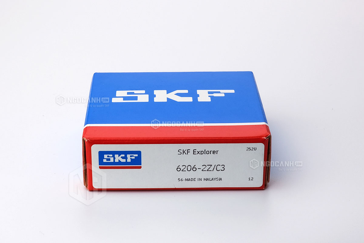 Vòng bi 6206-2Z/C3 thương hiệu SKF do NGOCANH.COM phân phối chính hãng tại thị trường Việt Nam