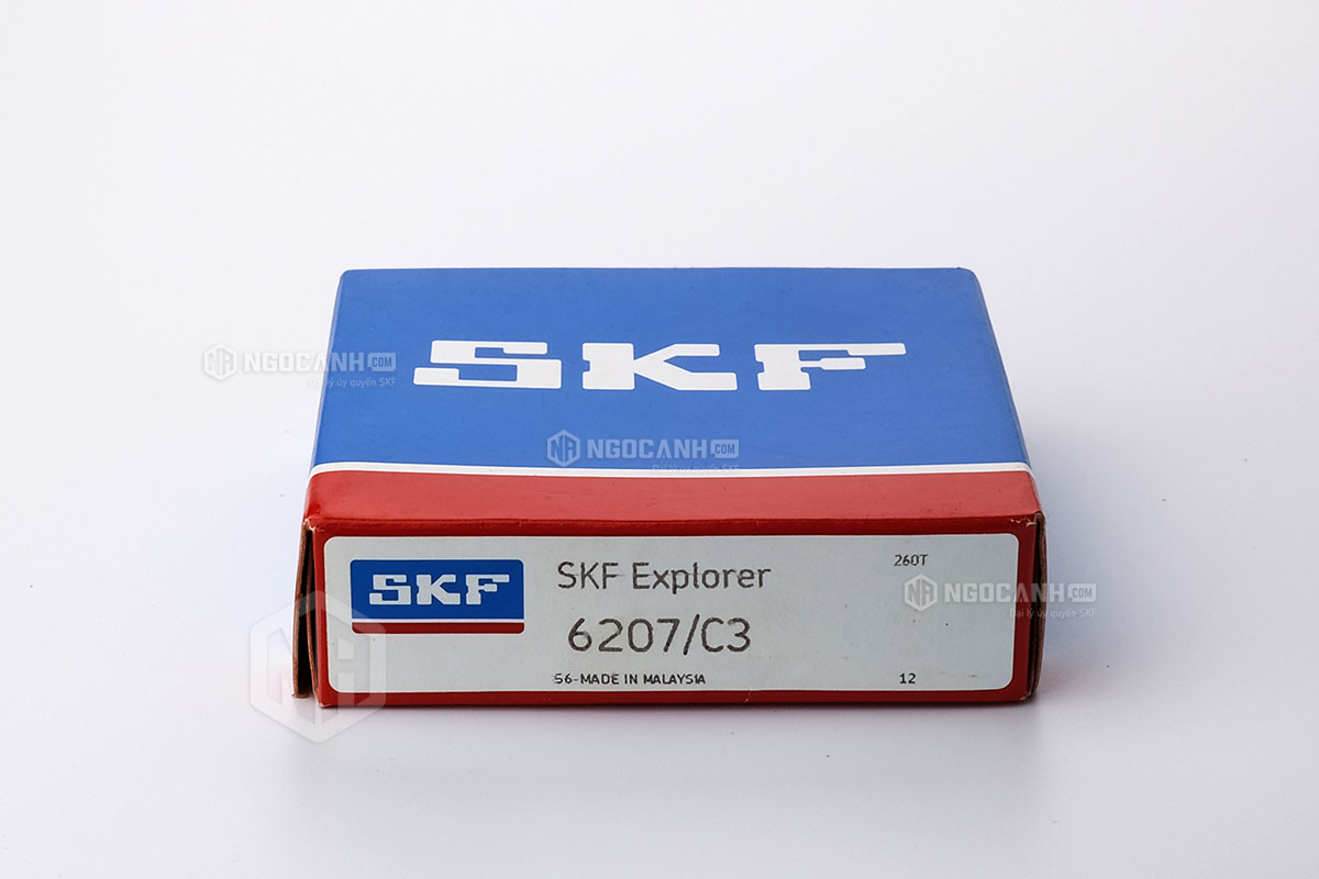 Vòng bi 6207/C3 thương hiệu SKF do NGOCANH.COM phân phối chính hãng tại thị trường Việt Nam