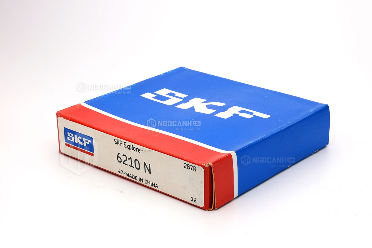 Vòng bi SKF 6210 N cấu tạo không sử dụng phớt chắn mỡ và có khe hở C3