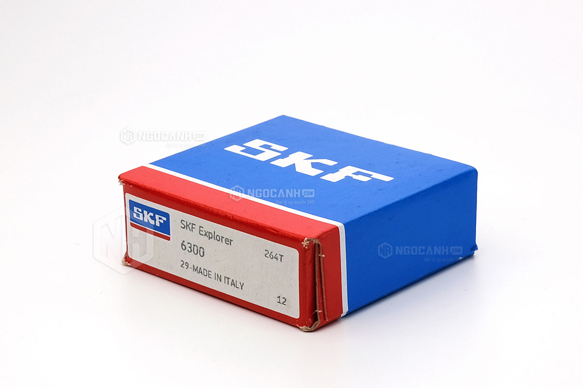 Vòng bi SKF 6300 có cấu tạo không sử dụng phớt chắn mỡ