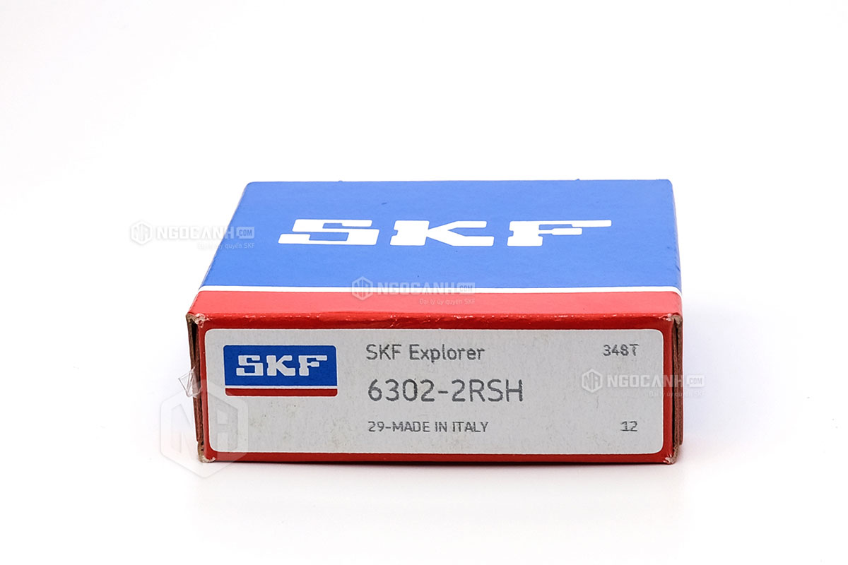 Vòng bi 6302-2RSH thương hiệu SKF do NGOCANH.COM phân phối chính hãng tại thị trường Việt Nam