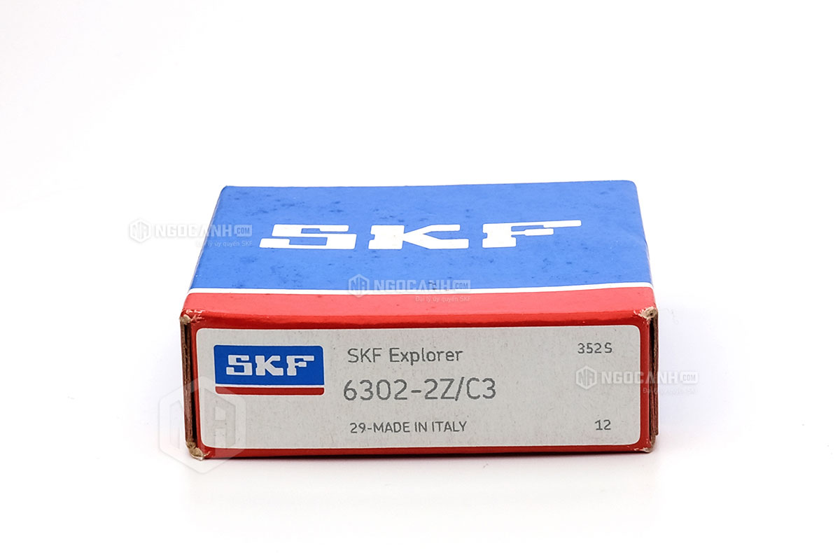 Vòng bi 6302-2Z/C3 thương hiệu SKF do NGOCANH.COM phân phối chính hãng tại thị trường Việt Nam