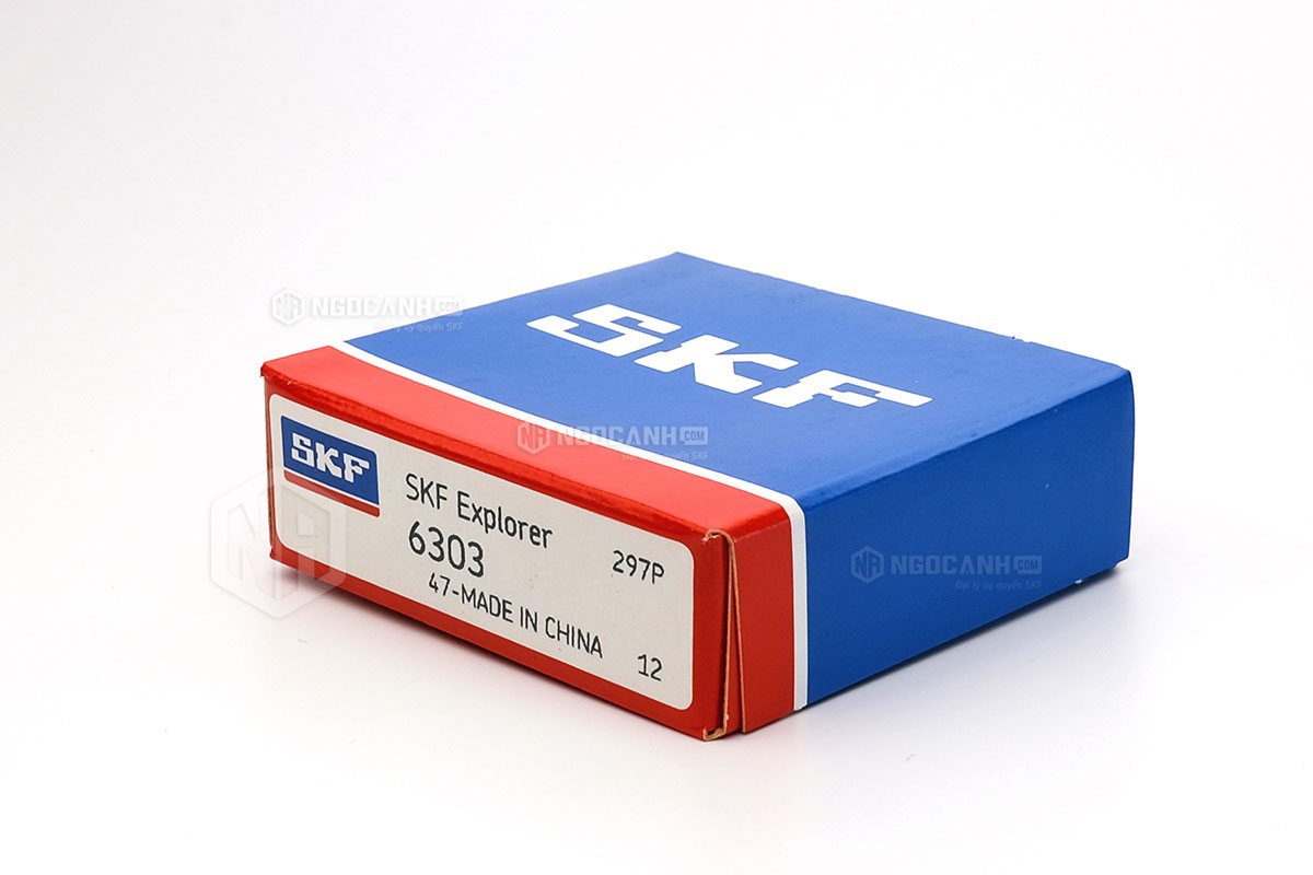 Vòng bi SKF 6303 có cấu tạo không sử dụng phớt chắn mỡ