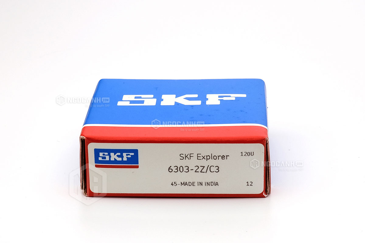 Vòng bi 6303-2Z/C3 thương hiệu SKF do NGOCANH.COM phân phối chính hãng tại thị trường Việt Nam