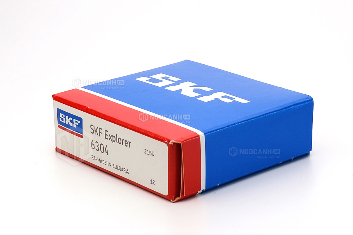 Vòng bi SKF 6304 có cấu tạo không sử dụng phớt chắn mỡ