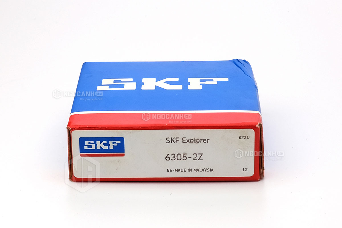 Vòng bi 6305-2Z thương hiệu SKF do NGOCANH.COM phân phối chính hãng tại thị trường Việt Nam