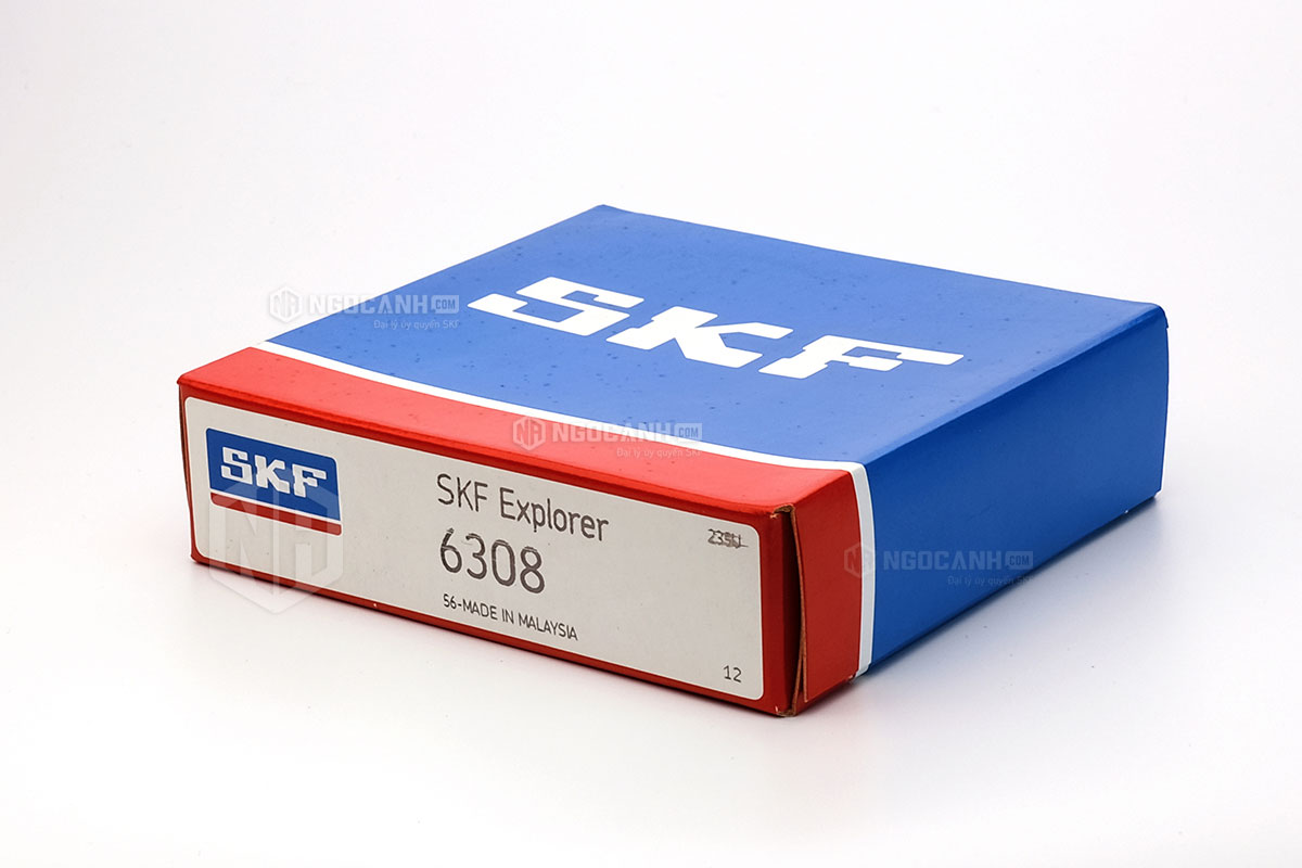 Vòng bi SKF 6308 có cấu tạo không sử dụng phớt chắn mỡ