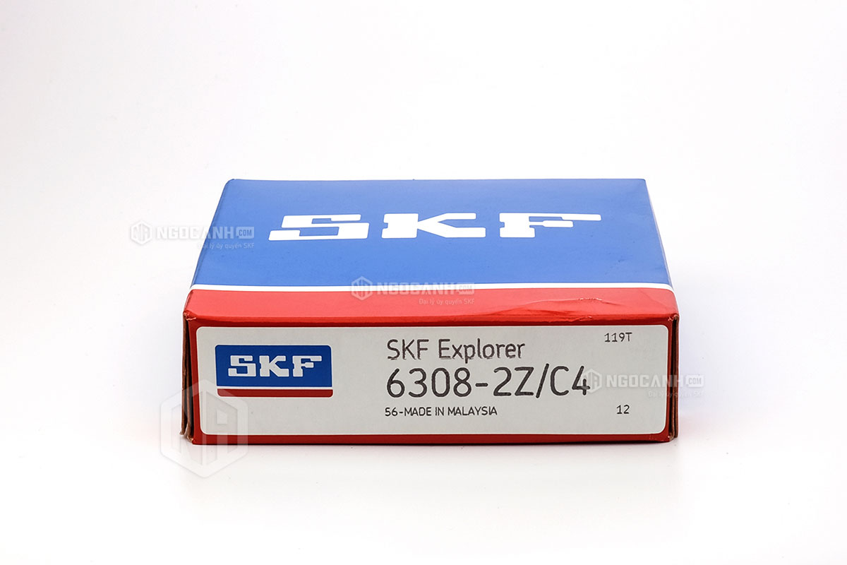 Vòng bi 6308-2Z/C4 thương hiệu SKF do NGOCANH.COM phân phối chính hãng tại thị trường Việt Nam