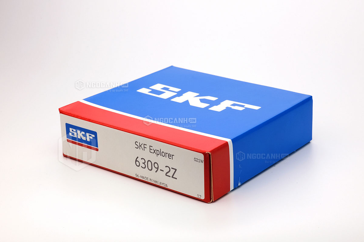Vòng bi SKF 6309-2Z có cấu tạo sử dụng 2 phớt chắn mỡ bằng thép (Ký hiệu 2Z)